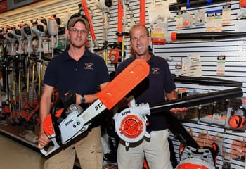 Staff Showing Stihl Chainsaws