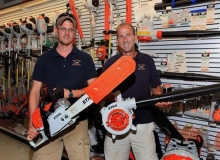 Staff Showing Stihl Chainsaws